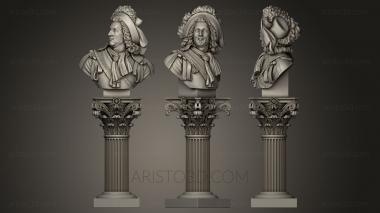 Busts and heads antique and historical (BUSTA_0207) 3D model for CNC machine